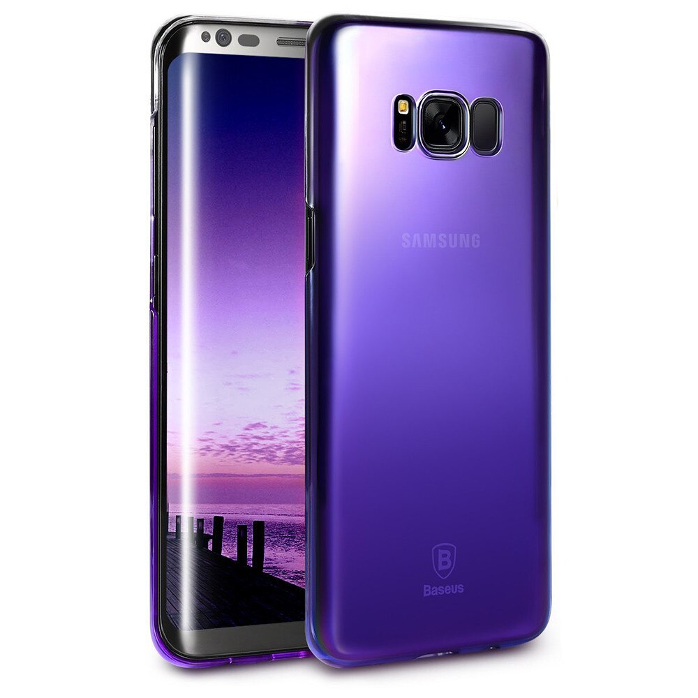 Husa Baseus Cameleon, Samsung Galaxy S8 Plus, Transparent Black, Tip CCC (Color Change Case)