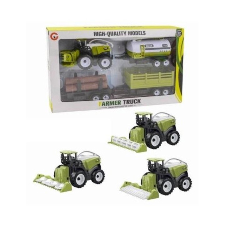 Комплект строителни машини, МАКСИК, трактор ролник, 9972-50B