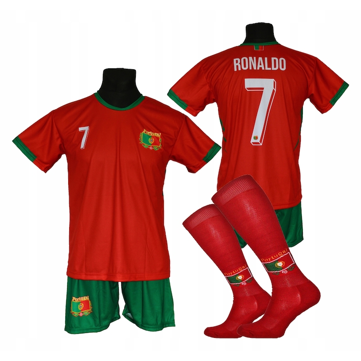 Детски футболен екип, РОНАЛДО ПОРТУГАЛИЯ, синтетичен материал