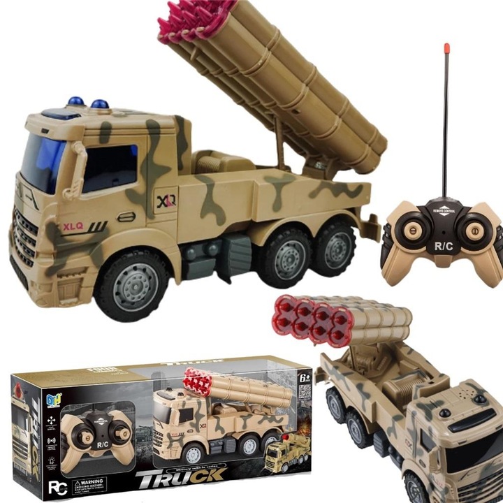 Camion R/C cu lansator de rachete, MAKSIK