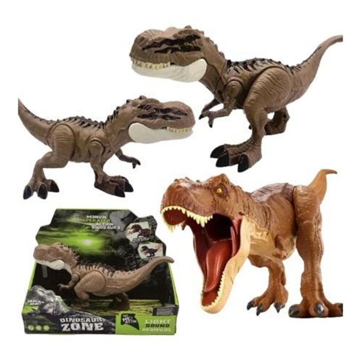 Interaktív dinoszaurusz hangokkal, MAKSIK, 23,5x12x14cm