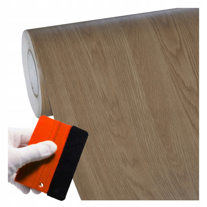 Самозалепващо фолио за мебели, Decoflex, Sl0207, Дебела текстура, Самозалепващо се, Изработено от PVC, Устойчиво на надраскване, 60 см X 100 см, Цвят Мед, 1 брой