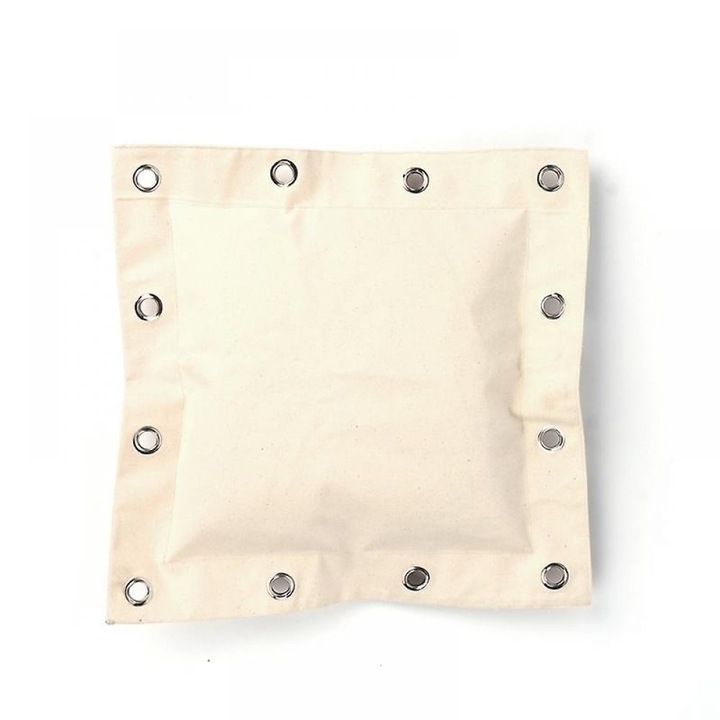 Sac de antrenament Muay Thai HERUSI, panza rezistenta, negru, gol