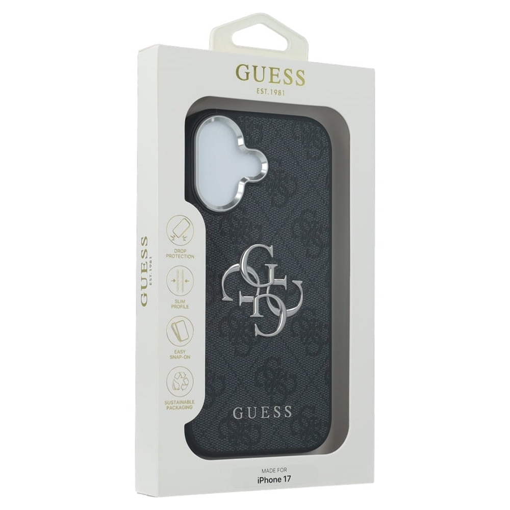 Husa pentru Apple iPhone 17, Guess, Hardcase Big 4G Logo Classic Logo, Negru
