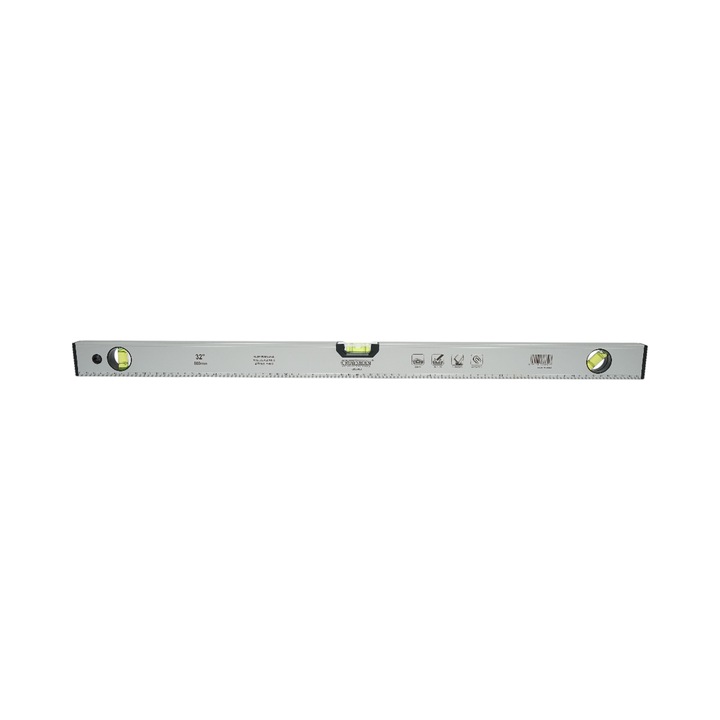 Nivela aluminiu magnetica 800mm, 3 bule de nivel, rigla gradata 0-80cm, Crownman