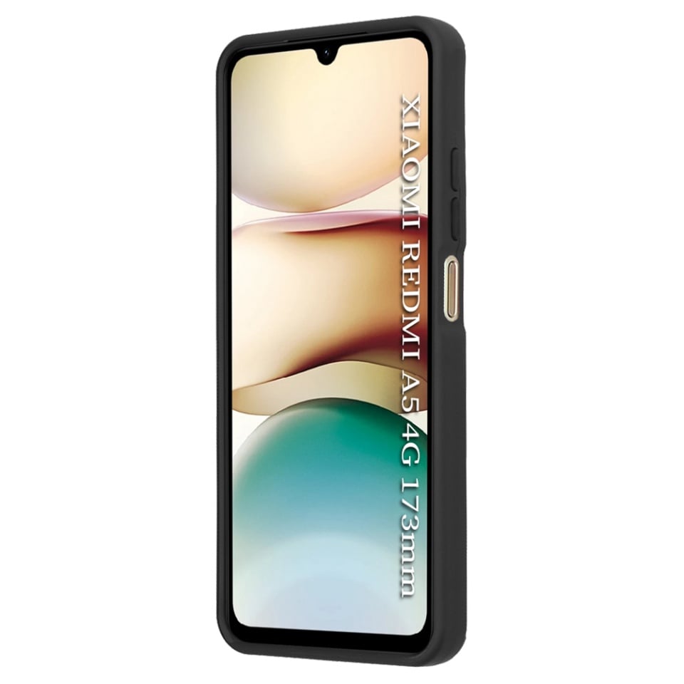 Husa pentru Xiaomi Redmi A5 4G (Standard), SKYDDAR INNOVATION, Glinth cu Inel Rotativ 360° Magnetic, set cu sticker, Negru