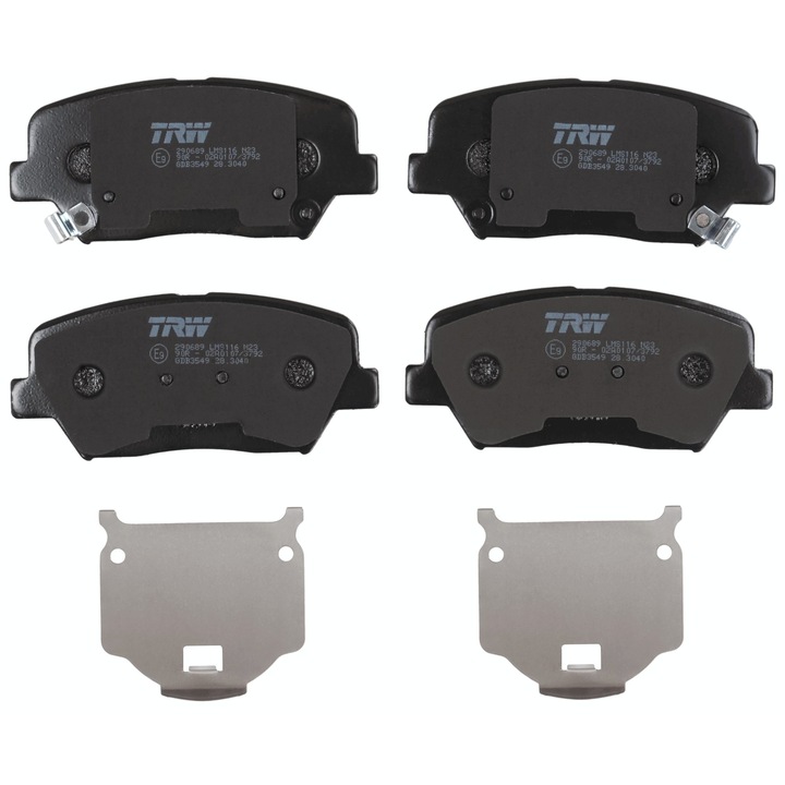TRW GDB3549 fékbetétek, 17,7mm, kopásérzékelővel, Hyundai KIA-hoz, szett