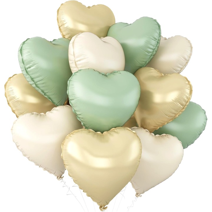 24 darabos alumínium fólia lufi készlet, szív alakú fólia lufik, 18 hüvelykes, szív alakú évfordulós lufik, alkalmas parti dekorációhoz, farsangra, esküvőre, karácsonyra stb., többszínű