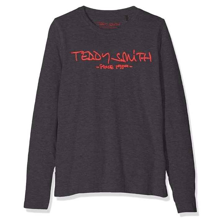 Bluza pentru copii Teddy Smith Ticlass cu maneca lunga, gri, 128 CM