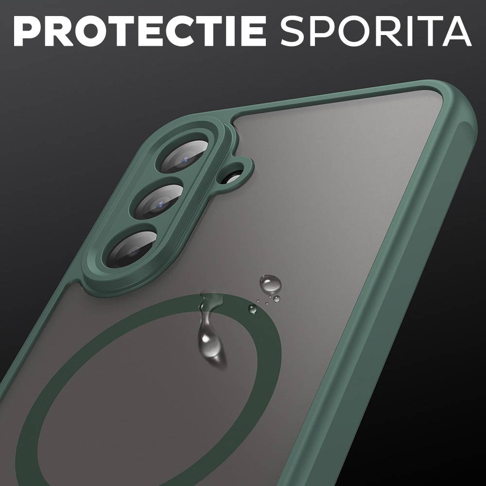 Husa pentru Samsung Galaxy A56 5G Daden® HaloFrost II, MagSafe, Antisoc, Incarcare wireless, Calitate Premium, Verde