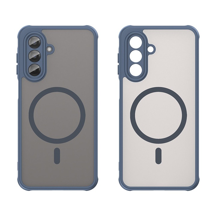 Husa pentru Samsung Galaxy A17 5G Daden® HaloFrost II, MagSafe, Ütésálló, Vezeték nélküli töltés, Prémium minőség, Kék