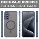 Husa pentru Samsung Galaxy A17 5G Daden® HaloFrost II, MagSafe, Ütésálló, Vezeték nélküli töltés, Prémium minőség, Kék