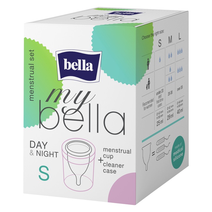 Менструална чашка myBella S с контейнер за съхранение, 1 брой