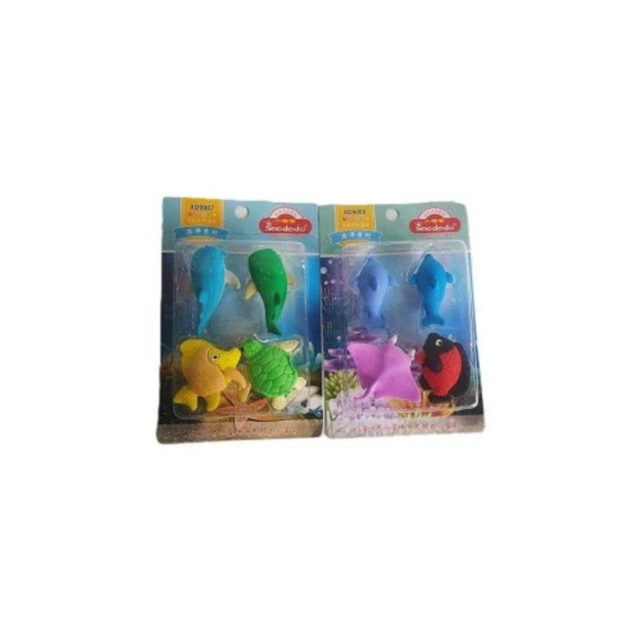 Set 4 radiere animale marine, ADAR, 14,5x9,5x3cm, mix modele