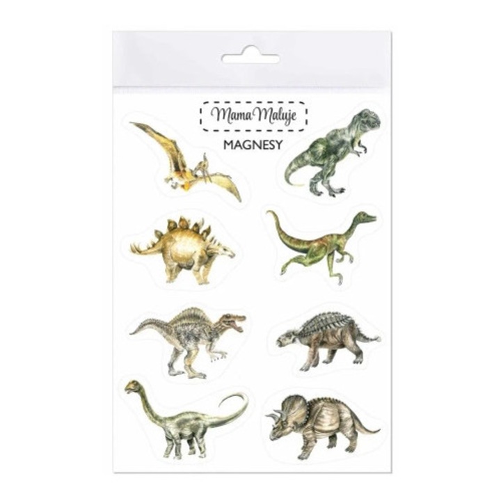 Set magneti dinozauri, Mama Maluje, 14x20cm