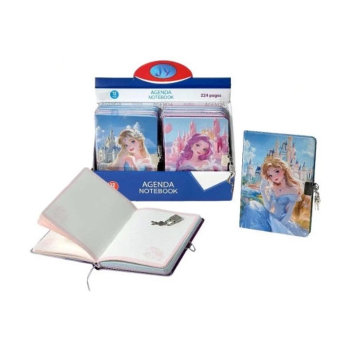 Agenda B6 cu lacat, ADAR, mix de modele, 1 bucata