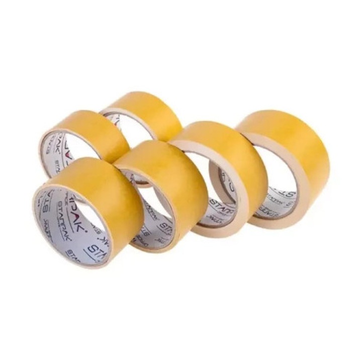 Banda dublu adeziva Starpak 48mmx25m, utilizare universala, foarte subtire, flexibila