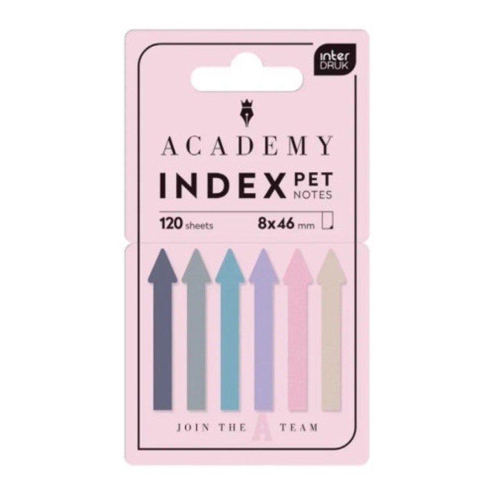 Set marcaje indexare, Interdruk, Pastel, 120 bucati