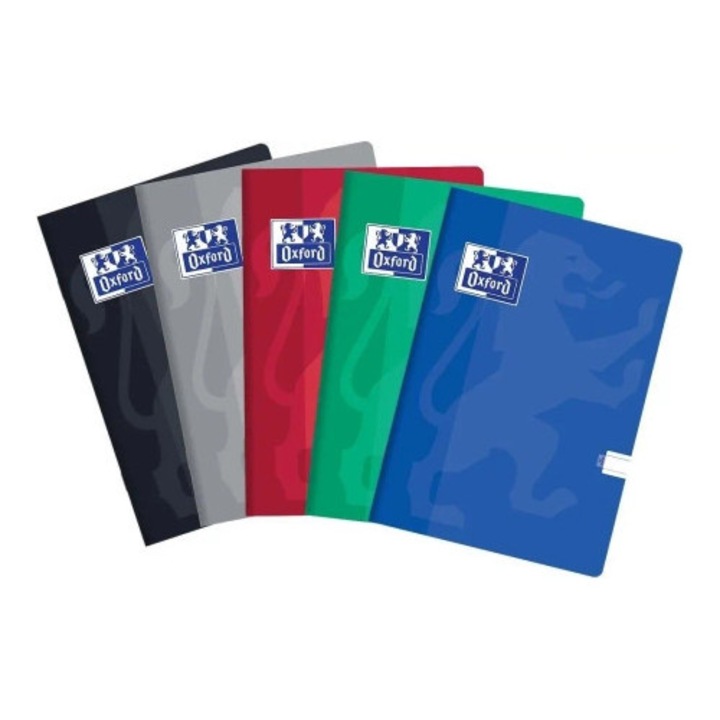 Caiete A5, Oxford, linia Esse, set 10 bucati, 32 file