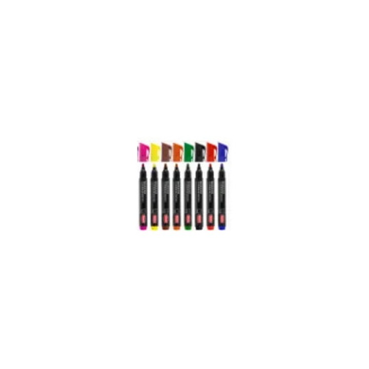 Marker permanent Toma set 8 culori, 1,5 mm, multicolor