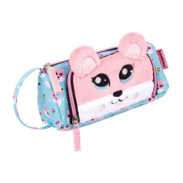 Penar ST-MAJEWSKI, model triunghiular, motiv grafic, cu fermoar, 1 compartiment, multicolor