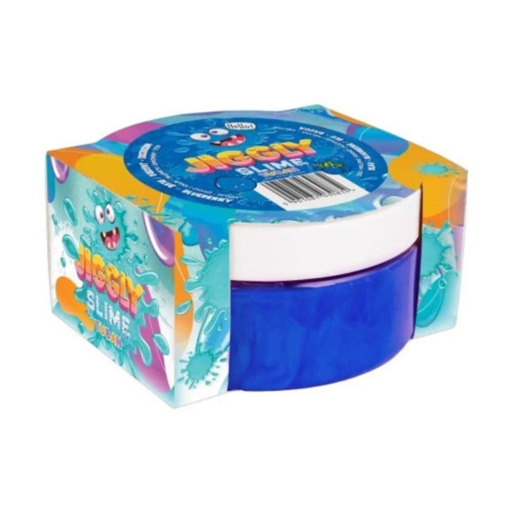 Pasta modelabila Jiggly Slime, Tuban, albastra, 200g