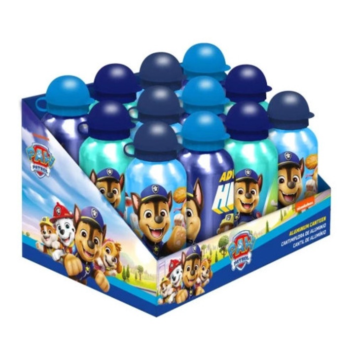 Bidon aluminiu Paw Patrol 500ml, mix culori, 85g
