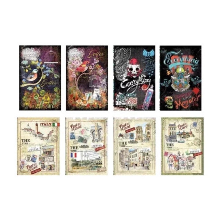 B6-os füzet, Fresh, 80 oldal, késői oprea, vegyes minták