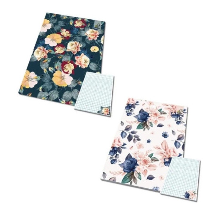 A6-os füzetkészlet, Bee-bee, 50 lapos, kockás, többszínű, 10 darab