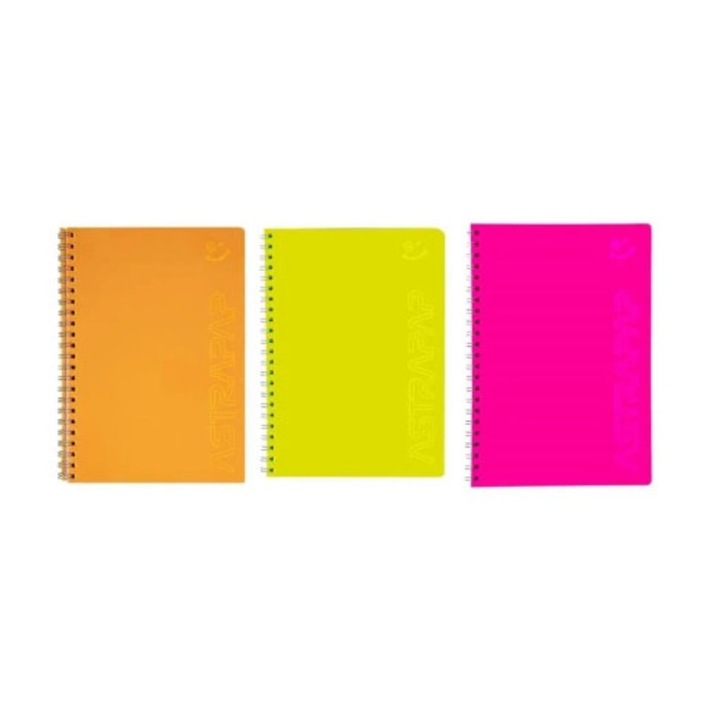 B5 füzet, ASTRA, 80 lap, vonalas, többszínű