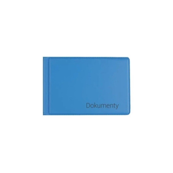 Suport documente Biurfol, format mic, 4 buzunare, 2 compartimente, multicolor