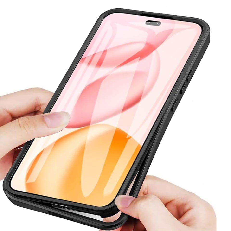 Husa + Folie pentru Honor 400 Pro, SKYDDAR INNOVATION, [Pachet 360°] ColorVerse, set cu sticker, Albastru