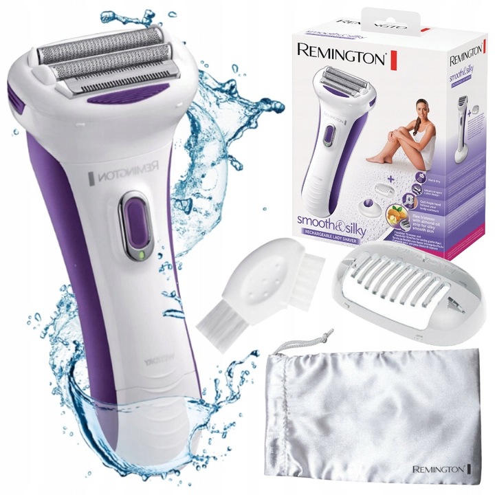Epilator Remington, model WDF-5030, alb-violet, utilizare umeda si uscata