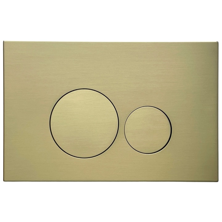 Buton WC DUO GOLD, AquaUno, 23,8x15,5cm, ABS