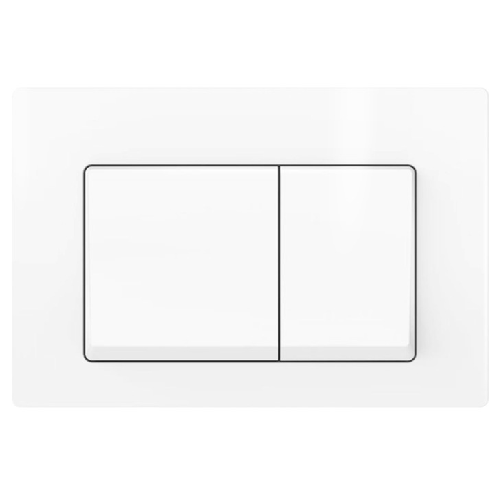 Buton spalare WC AquaUno, alb, 24,5x16,5cm, compatibil cu Geberit Sigma si Delta