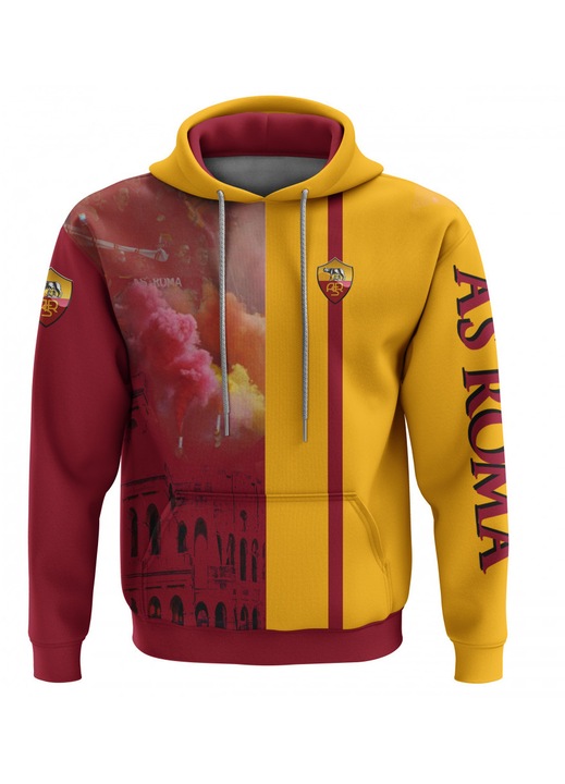 Hanorac barbati As Roma 2.3.1 maneca lunga, multicolor, Multicolor