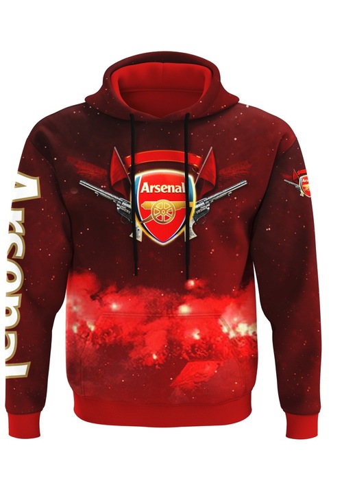 Hanorac barbati Arsenal maneca lunga, multicolor