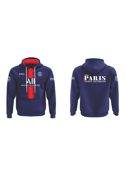 Hanorac barbati Psg maneca lunga, multicolor