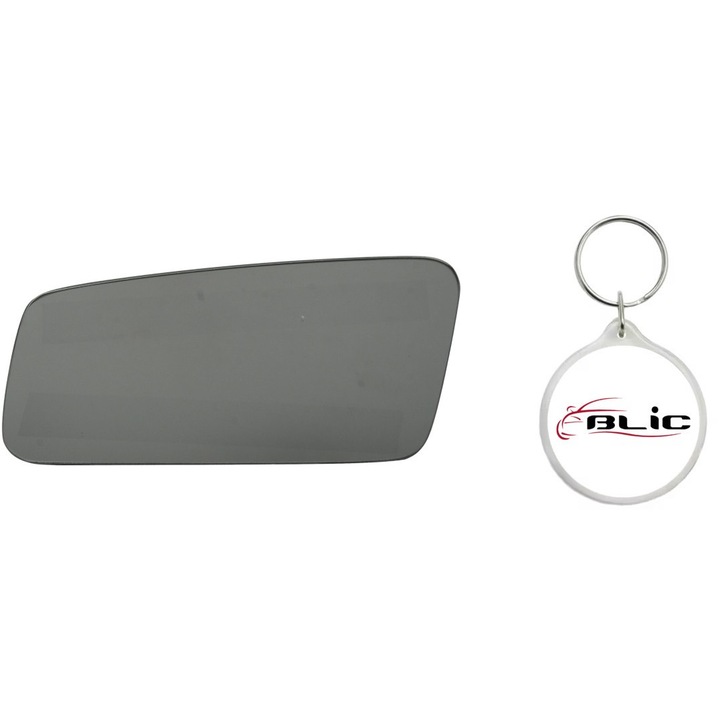 Set Sticla Oglinda Auto Retrovizoare Exterioara, Stanga, Convexa, AUDI 100 C3 08.82-07.91 cu Breloc Personalizat "Blic"