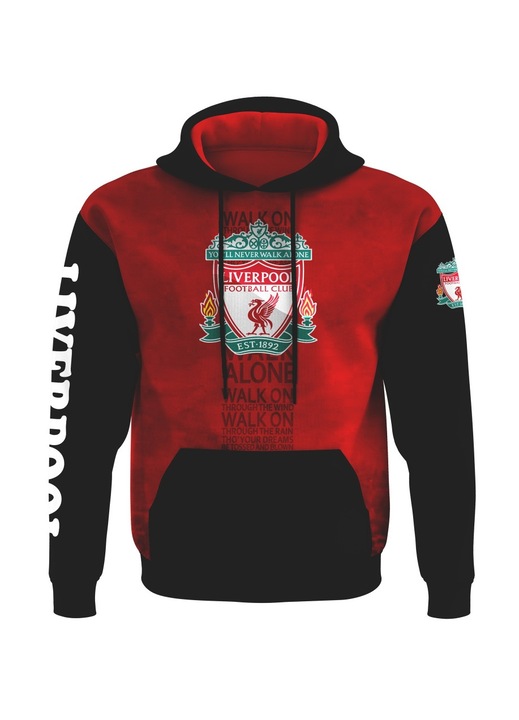 Мъжки суичър Ливърпул 2.3.6 дълъг ръкав,, Многоцветен