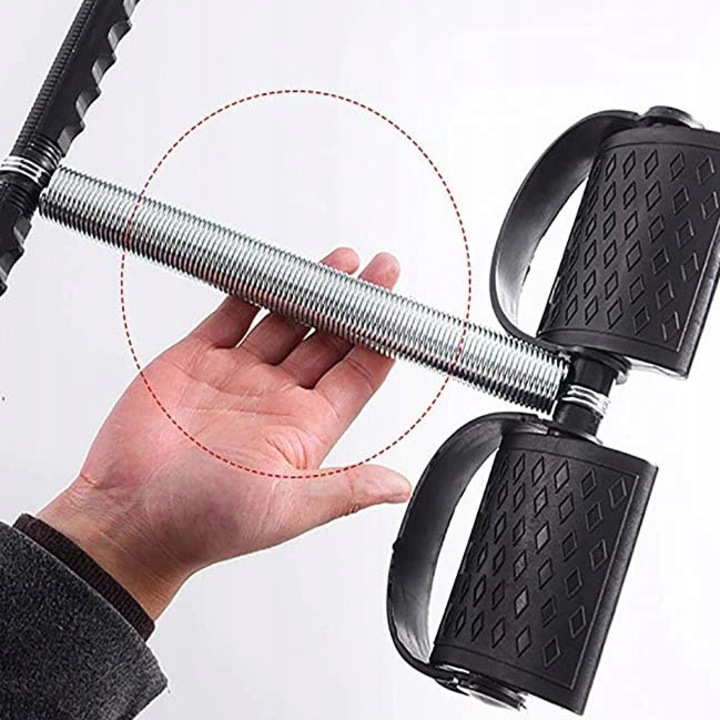 Expander pentru exercitii abdominale si picioare, model UD FITNESS, material rezistent, dimensiuni 31x10cm, 26cm lungime arc