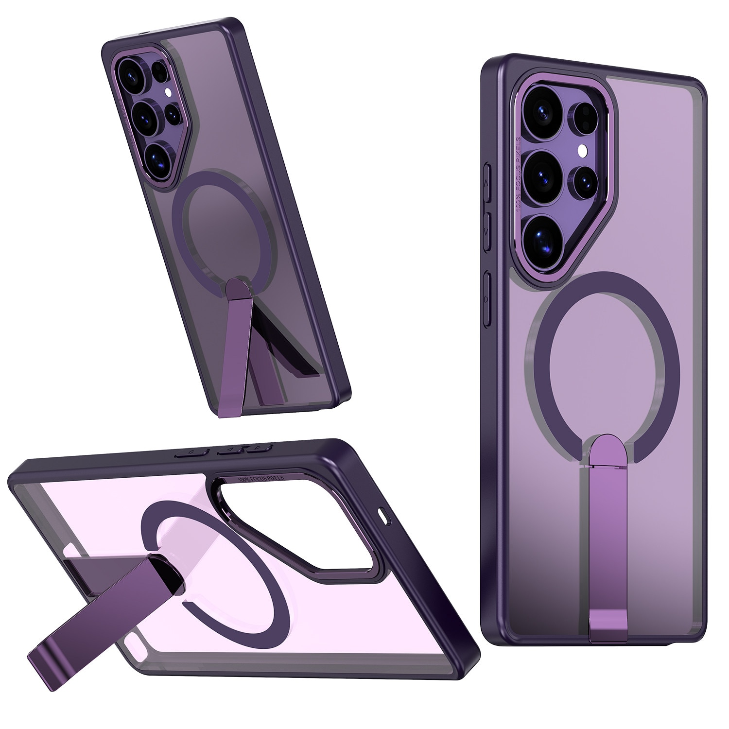 Husa de protectie pentru Samsung Galaxy S26 Ultra Compatibila cu MagSafe, Kickstand Metalic, TPU + Acril, Purple – Protectie Premium si Design Elegant