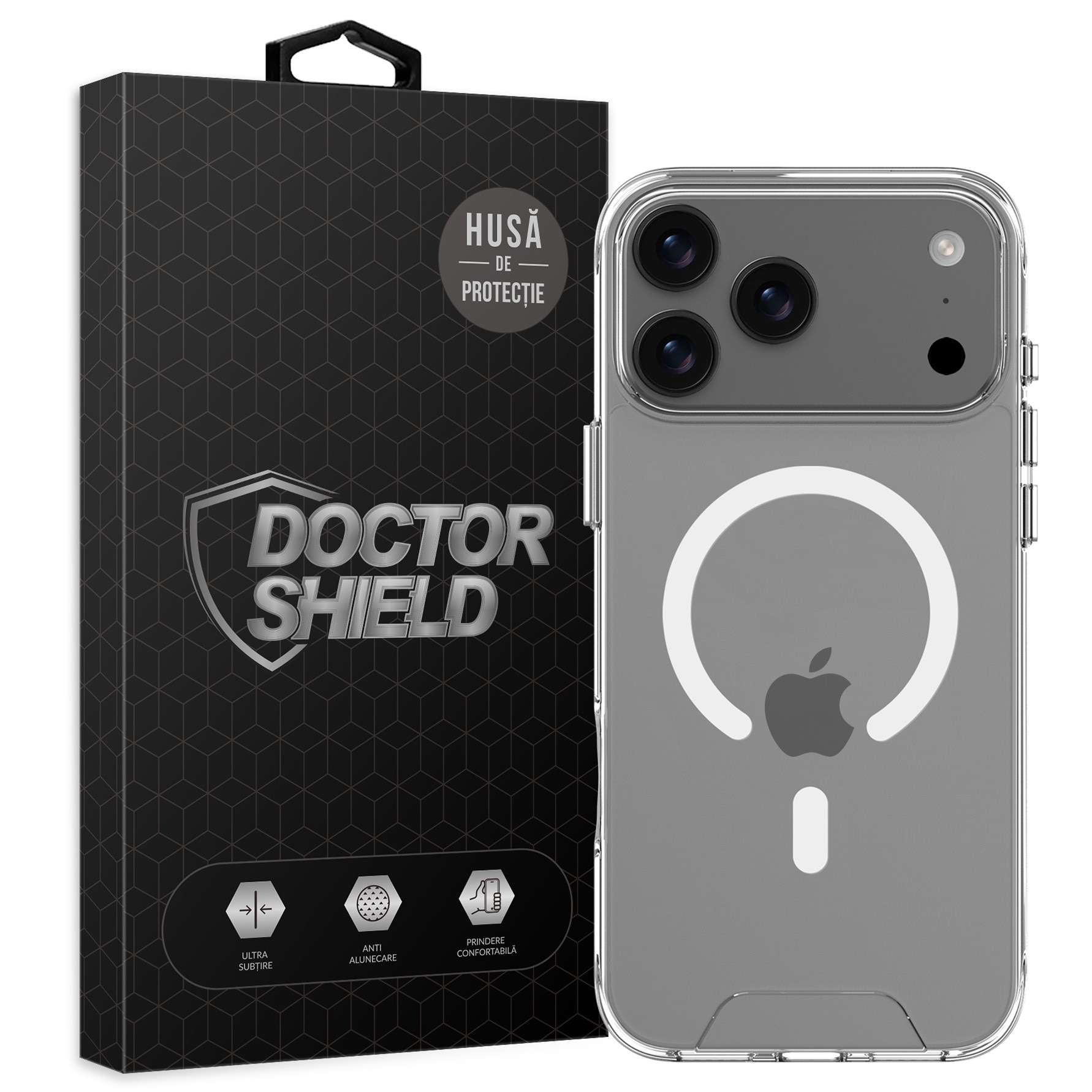 Husa de Protectie, Compatibila cu Apple iPhone 17 Pro Max, Doctor Shield Fantom, MagSafe