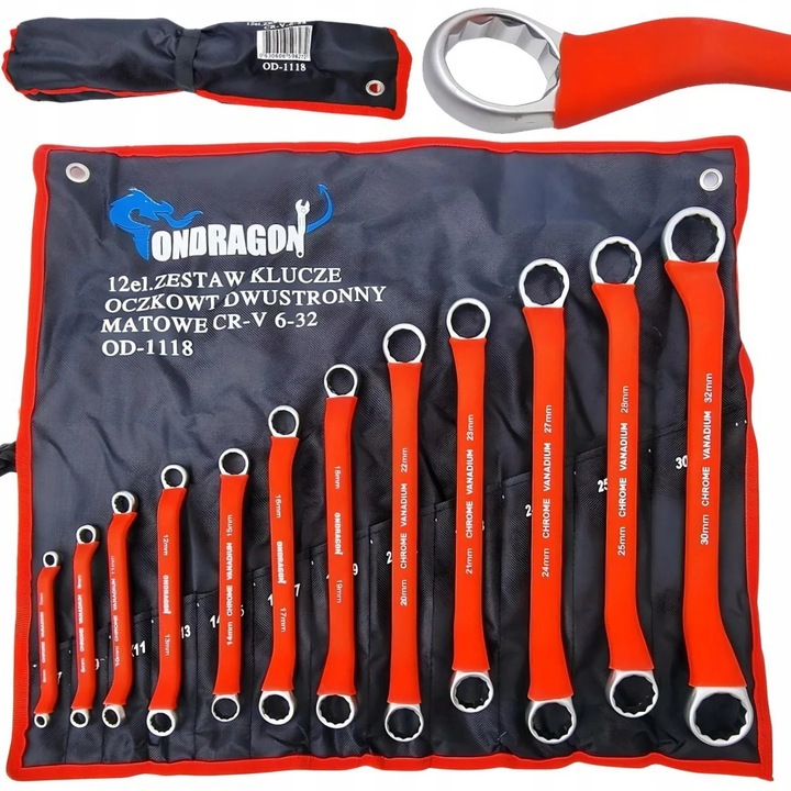 Set chei inelare indoite, 6-32 mm, 12 bucati, Ondragon OD1118