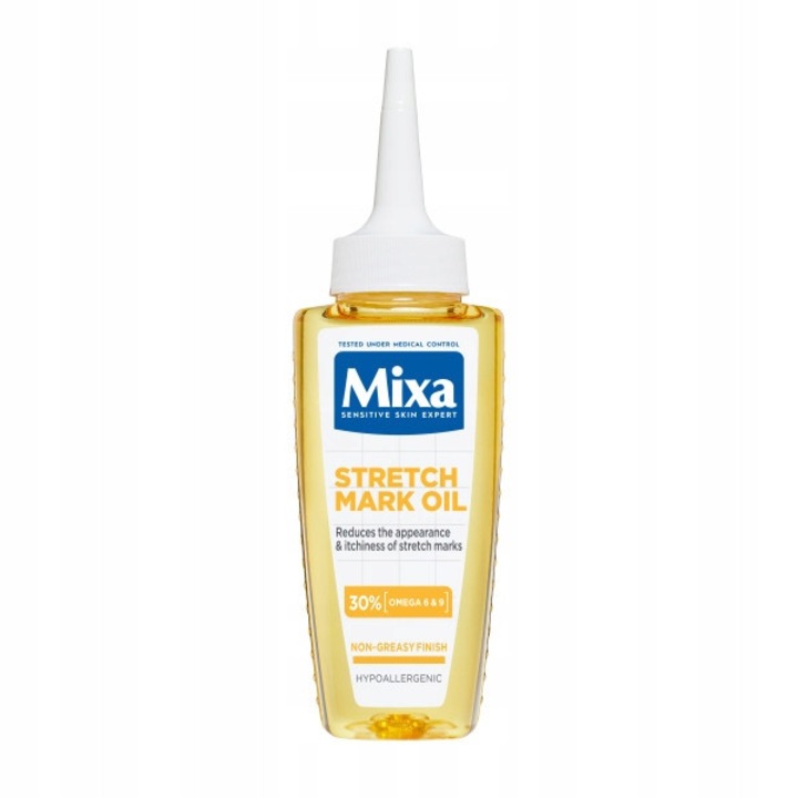 Ulei pentru vergeturi Mixa Niacinamide Bright cu Omega 6 si Omega 9, 100 ml