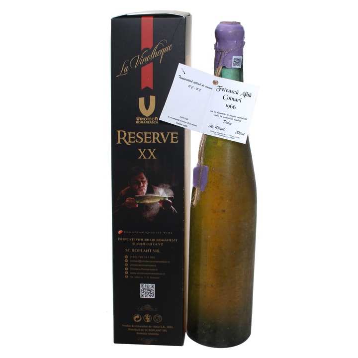 Vin alb Feteasca Alba 1966 Vinia, 0.7L