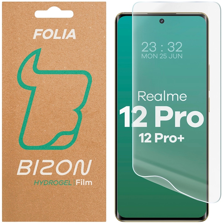 Fólia, Bizon Glass Hydrogel Front Kompatibilis Realme 12 Pro / 12 Pro Plus