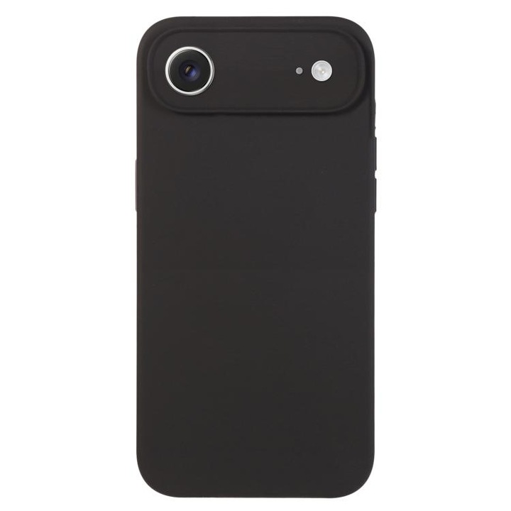 Husa pentru Apple iPhone Air, Silicon Premium Catifelat, Protectie Camere, Camere Acoperite, Microfibra In Interior, Negru