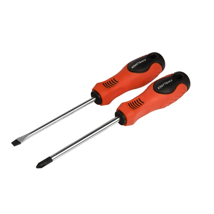 Комплект 2 отвертки за работилница, 100 мм, Крафт