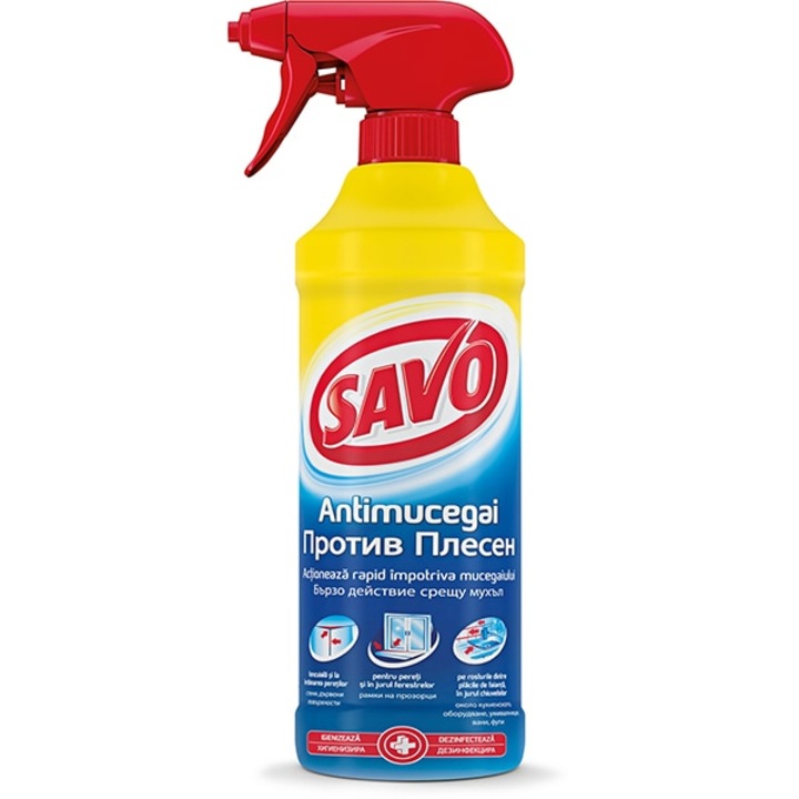 Spray antimucegai cu actiune rapida, SAVO, 500ml
